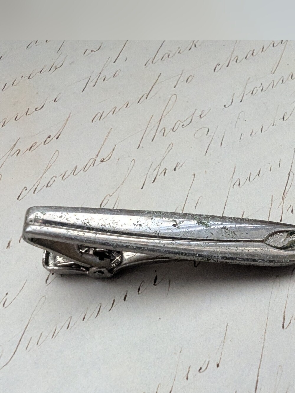 Silvertone Men’s Tie Clip – Sleek Metal Finish
